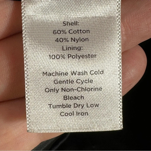 Talbots black jacket/windbreaker, size M, fully lined, snap closures, spring - Picture 13 of 14